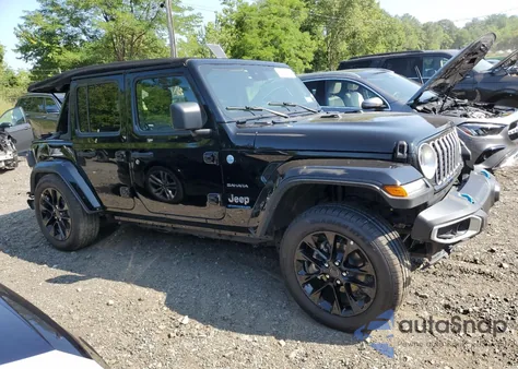 2024 Jeep Wrangler Sahara 4Xe z USA, uszkodzony, nr VIN 1C4RJXP69RW317292